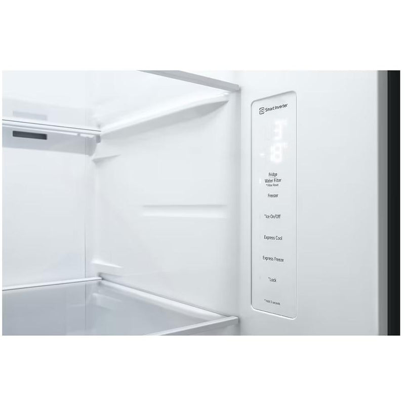 LG 36-inch, 22.5 cu. ft. Counter-Depth Side-by-Side Refrigerator with Ice and Water Dispensing System LS23C4230V IMAGE 9