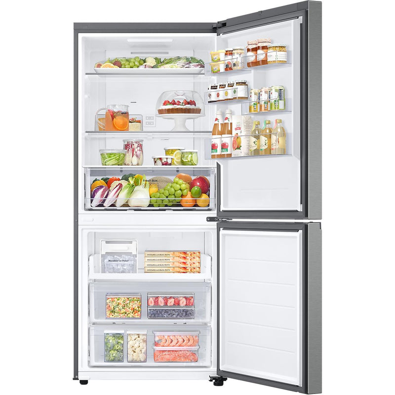 Samsung 30-inch 16 cu. ft. Counter-Depth Bottom Freezer Refrigerator with Digital Inverter Compression RB16DG6000SL/AA IMAGE 5