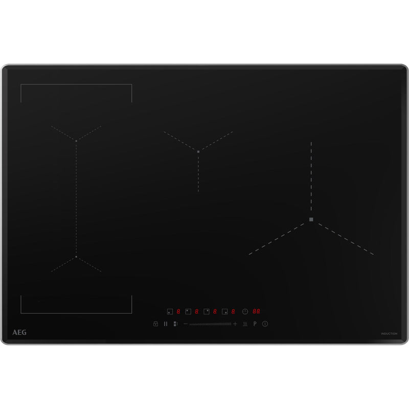 AEG 30-inch Built-In 4-Zone Induction Cooktop IKE8401BT IMAGE 1