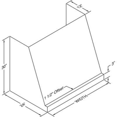 Vent-A-Hood 48-inch Wall Mount Range Hood PWVH30-348SS IMAGE 2