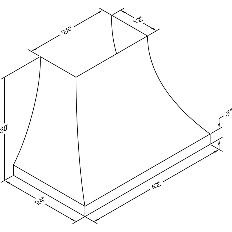 Vent-A-Hood 42-inch Designer Wall Mount Range Hood JDH242/C2AS-10 IMAGE 2