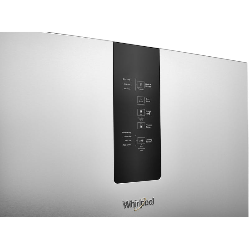 Whirlpool 12.9-cu ft Counter-depth Bottom-Freezer Refrigerator